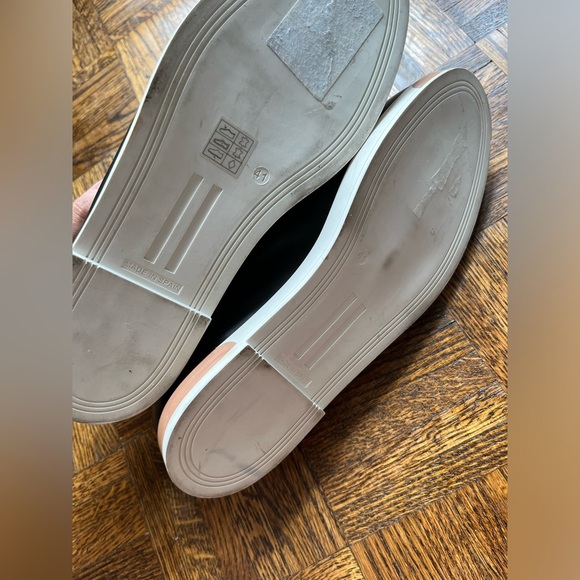 MIISTA London Leather Black and white Studded Flower Loafers size 11 - Picture 8 of 14